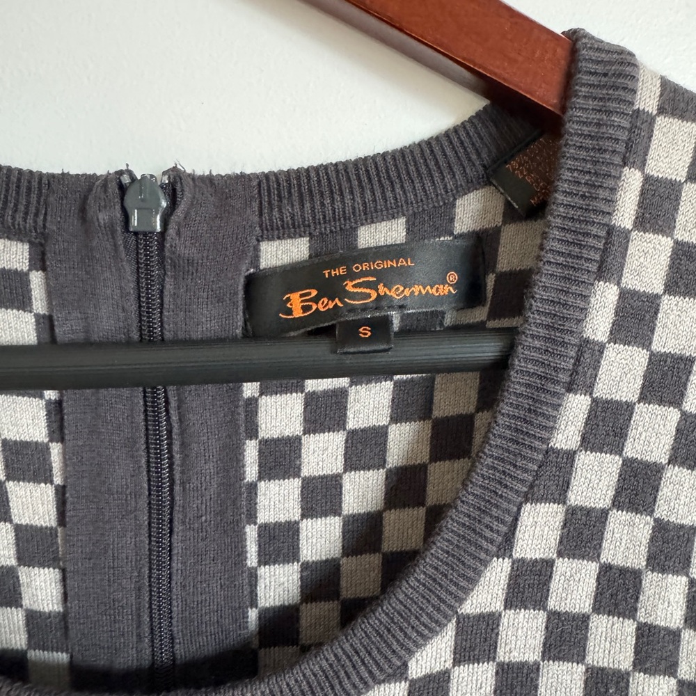 Ben Sherman Checkered Sleeveless Dress - Picture 2 of 3